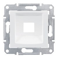 SEDNA АДАПТЕР для 1 коннектора RJ45, RDM, кат. 5e, кат. 6, UTP, БЕЛЫЙ - фото 162426