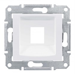 SEDNA АДАПТЕР для 1 коннектора RJ45, SYSTIMAX, кат. 5e, кат. 6, UTP, БЕЛЫЙ - фото 162427