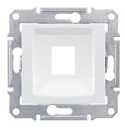 SEDNA АДАПТЕР для 1 коннектора RJ45, SYSTIMAX, кат. 5e, кат. 6, UTP, БЕЛЫЙ - фото 162428