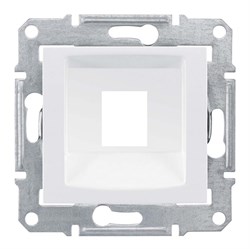 SEDNA АДАПТЕР для 1 коннектора RJ45, SYSTIMAX, кат. 5e, кат. 6, UTP, БЕЛЫЙ - фото 162429