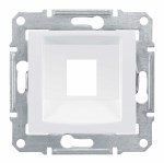 SEDNA АДАПТЕР для 1 коннектора RJ45, SYSTIMAX, кат. 5e, кат. 6, UTP, БЕЛЫЙ - фото 162430