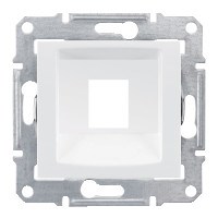 SEDNA АДАПТЕР для 1 коннектора RJ45, SYSTIMAX, кат. 5e, кат. 6, UTP, БЕЛЫЙ - фото 162431