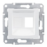 SEDNA АДАПТЕР для 1 коннектора RJ45, AMP MOLEX KELINE, кат. 5e, 6, UTP, БЕЛЫЙ - фото 162437