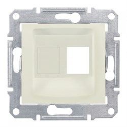 SEDNA АДАПТЕР для 1 коннектора RJ45, AMP MOLEX KELINE, кат. 5e, 6, UTP, БЕЖЕВЫЙ - фото 162439