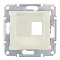 SEDNA АДАПТЕР для 1 коннектора RJ45, AMP MOLEX KELINE, кат. 5e, 6, UTP, БЕЖЕВЫЙ - фото 162442