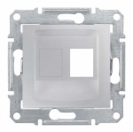 SEDNA АДАПТЕР для 1 коннектора RJ45, AMP MOLEX KELINE, кат. 5e, 6, UTP, АЛЮМИНИЙ - фото 162446