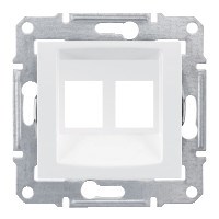 SEDNA АДАПТЕР для 2 коннекторов RJ45, AMP MOLEX KELINE, кат. 5e, 6 UTP, БЕЛЫЙ - фото 162470