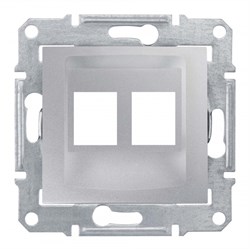 SEDNA АДАПТЕР для 2 коннекторов RJ45, AMP MOLEX KELINE, кат. 5e, 6 UTP, АЛЮМИНИЙ - фото 162477