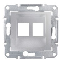 SEDNA АДАПТЕР для 2 коннекторов RJ45, AMP MOLEX KELINE, кат. 5e, 6 UTP, АЛЮМИНИЙ - фото 162480