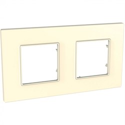 UNICA QUADRO РАМКА 2-постовая, БЕЖЕВЫЙ - фото 163220