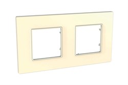 UNICA QUADRO РАМКА 2-постовая, БЕЖЕВЫЙ - фото 163221