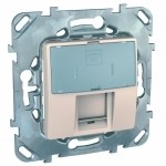 UNICA РОЗЕТКА телефонная, RJ12, одиночная, 6 контакта, БЕЖЕВЫЙ - фото 163850