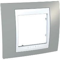 UNICA ХАМЕЛЕОН РАМКА 1-постовая, БЕЛЫЙ/ СЕРЫЙ - фото 164123