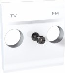 UNICA ЦЕНТРАЛЬНАЯ ПЛАТА TV/FM розетки, БЕЛЫЙ - фото 165098