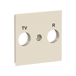 UNICA NEW ЛИЦЕВАЯ ПАНЕЛЬ TV/FM розетки, бежевый - фото 165932