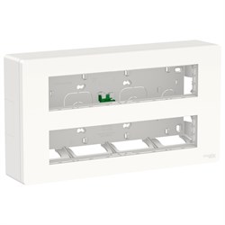 UNICA SYSTEM+ БЛОК открытой установки 2х5 АНТИБАКТЕРИАЛЬНЫЙ - фото 165964