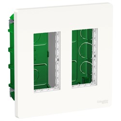 UNICA SYSTEM+ БЛОК скрытой установки 2х2 белый - фото 165989