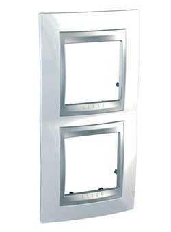 UNICA TOP РАМКА 2-постовая, вертикальная, АЛЮМИНИЙ/НОРДИК - фото 167071