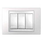 4-КНОП. ВЫК-ЛЬ С ИНДИКАТОРОМ LED, БЕЛЫЙ - фото 170597
