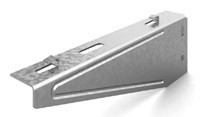 Кронштейн настенный для проволочного лотка безвинтовой 100 мм, толщ. 1,5 мм, Сендзимир цинк - фото 199385