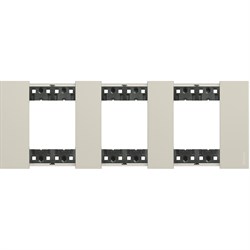 BT Living now Песочный Рамка немецкий стандарт 3 поста (2+2+2 мод) - фото 205345