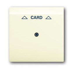 Плата центральная (накладка) для механизма карточного выключателя 2025 U, серия impuls, цвет слоновая кость - фото 94458