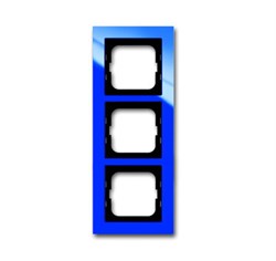 Рамка 3-постовая, серия axcent, цвет синий - фото 94677