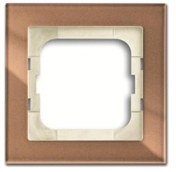 Рамка 1-постовая, серия axcent, цвет бронзовое стекло - фото 94861