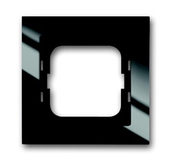 Рамка 1-постовая, серия axcent, цвет чёрный - фото 95118