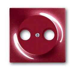 Накладка (центральная плата) для TV-R розетки, серия impuls, цвет бордо/ежевика - фото 95616