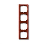 Рамка 4-постовая, серия Basic 55, цвет foyer-red
