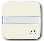 Клавиша для механизма 1-клавишного выключателя/переключателя/кнопки, с полем для надписи, с символом ЗВОНОК, серия Busch-Duro 2000 S