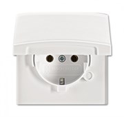 Розетка SCHUKO, 16А 250В,с крышкой, с защитными шторками, уплотнительное кольцо в комплекте, серия Allwetter44, IP44, цвет слонова