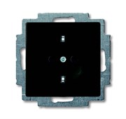 Розетка SCHUKO 16А 250В, серия Basic 55, цвет ch?teau-black