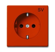Розетка SCHUKO 16А 250В, с маркировкой SV, серия Basic 55, цвет оранжевый