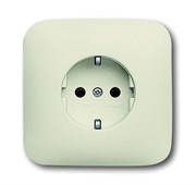 Розетка SCHUKO 16А 250В в сборе, с защитными шторками, серия Busch-Duro 2000 SI, цвет слоновая кость Розетка SCHUKO 16А 250В в сборе, с защитными шторками, серия Busch-Duro 2000 SI, цвет слоновая кость
