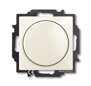 Механизм светорегулятора Busch-Dimmer с центральной платой (накладкой), 60-400 Вт, серия Basic 55, цвет chalet-white
