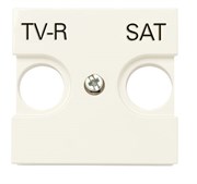 Накладка для TV-R-SAT розетки, 2-модульная, серия Zenit, цвет шампань