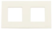 Рамка 2-постовая, серия Zenit, цвет альпийский белый