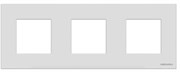 Рамка 3-постовая, серия Zenit, стекло белое