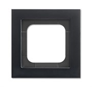 Рамка 1-постовая, серия Axcent, металл, цвет матовый черный