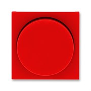 Накладка ABB Levit для светорегулятора поворотного красный / дымчатый чёрный