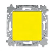 Переключатель перекрёстный одноклавишный ABB Levit жёлтый / дымчатый чёрный