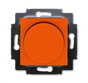 Светорегулятор ABB Levit поворотно-нажимной 60-600 Вт R оранжевый / дымчатый чёрный