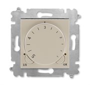 Терморегулятор ABB Levit с поворотной ручкой 16А кофе макиато / белый