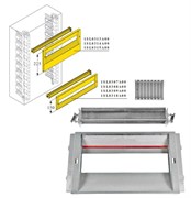 DIN-рейка+пластрон H=225мм для шкафа GEMINI (Размер4-5)