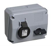 Розетка с выключателем и механической блокировкой 332MHS5, 32A, 3P+E, IP44, 5ч