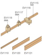 Шина 20x5 Ш=2000мм с отверстиями М6(2шт)