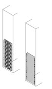 Перегородка боковая H=1000мм D=700мм