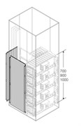 Перегородка боковая H=800мм D=900мм